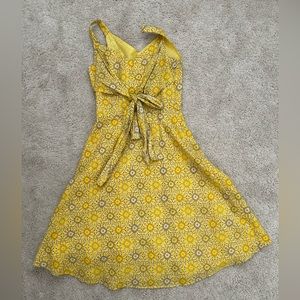 Rails Amelia yellow floral midi dress in women’s size 2
